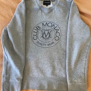 Club Monaco crest crewneck sweatshirt